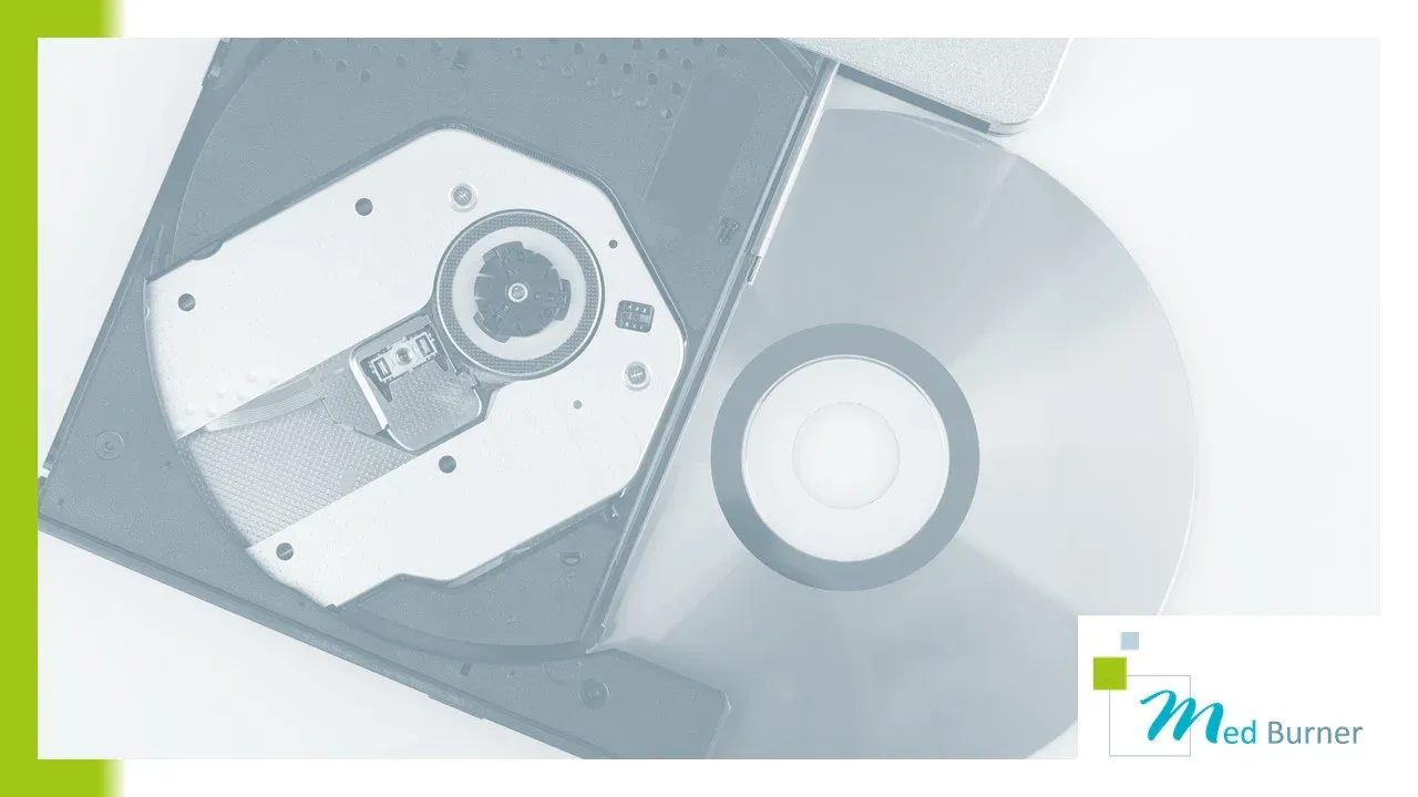 Inscripționarea examinărilor pe CD/DVD cu Med Burner